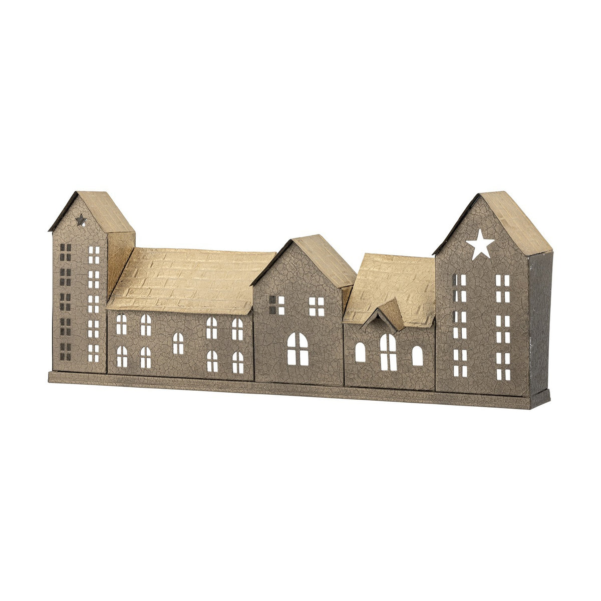 Noeli Iron Christmas Tealight Holder - Grey