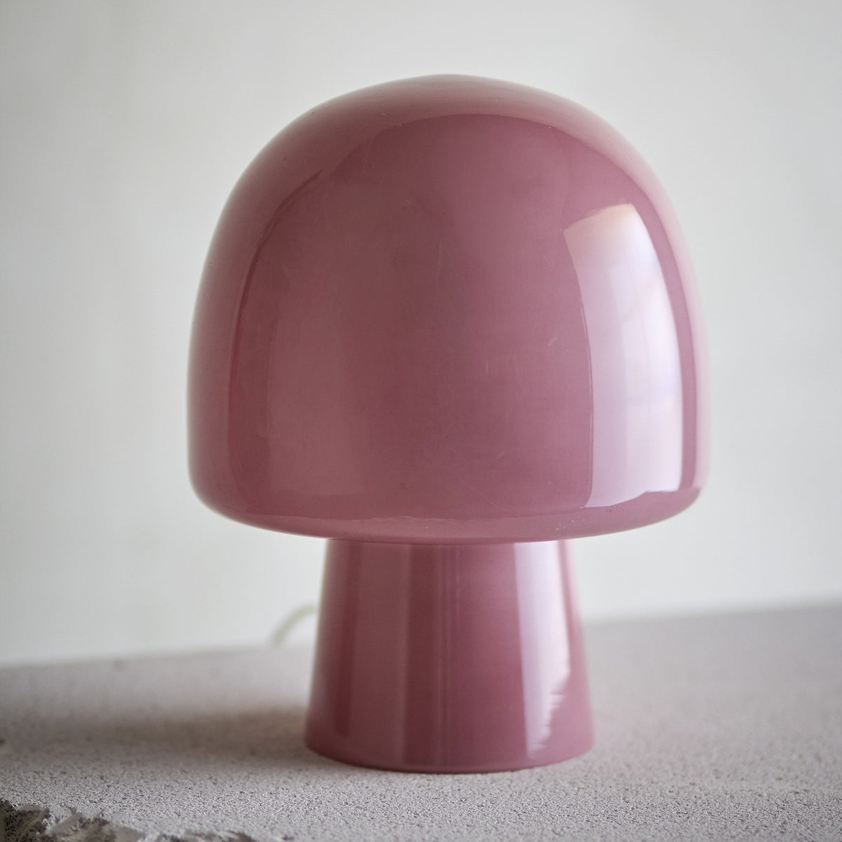 Paddy Mushroom Glass Table Lamp - Pink
