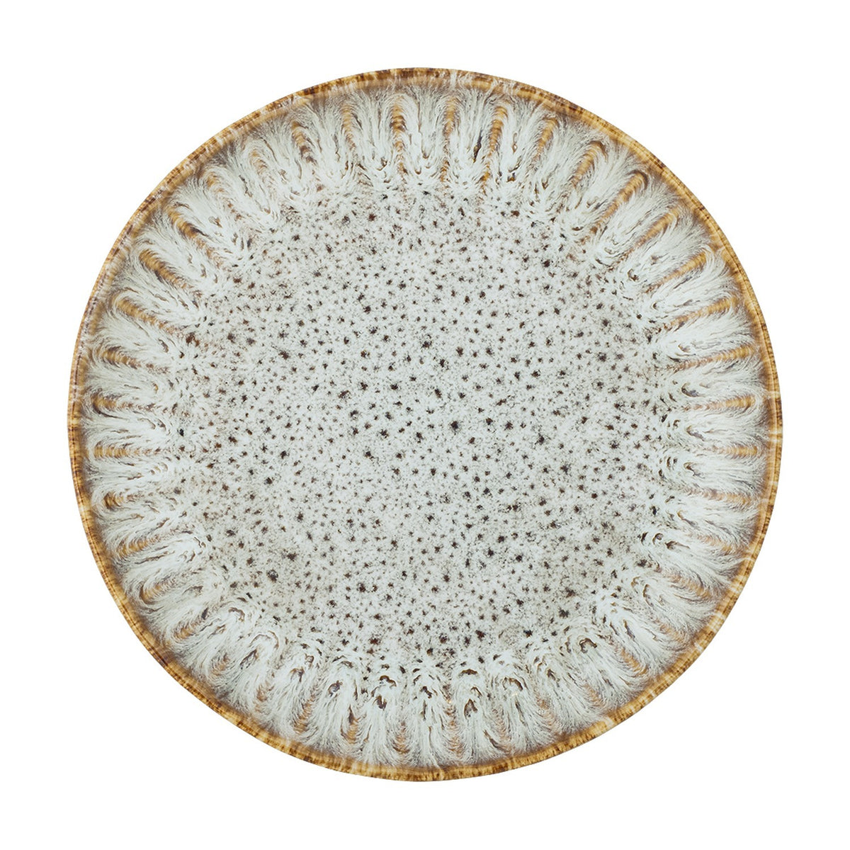 Fleur Stoneware Plate - Cream