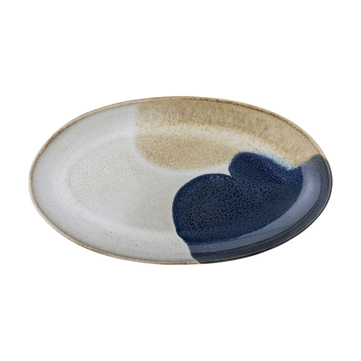 Jules Speckled Stoneware Platter - Cream