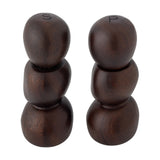 Salvi Pebble Wooden Salt & Pepper Grinders Set of 2 - Brown