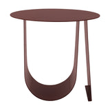 Cher Round Iron Side Table - Red