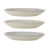 Patrizia Stoneware Dinner Plates Set of 3 - Multi