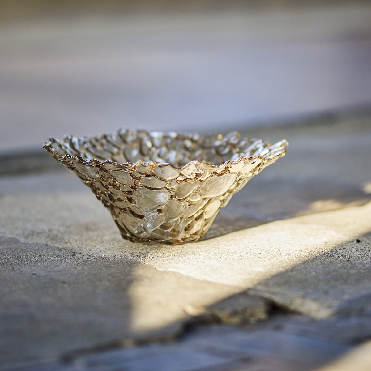 Tinki Glass Bowl 30cm - Brown
