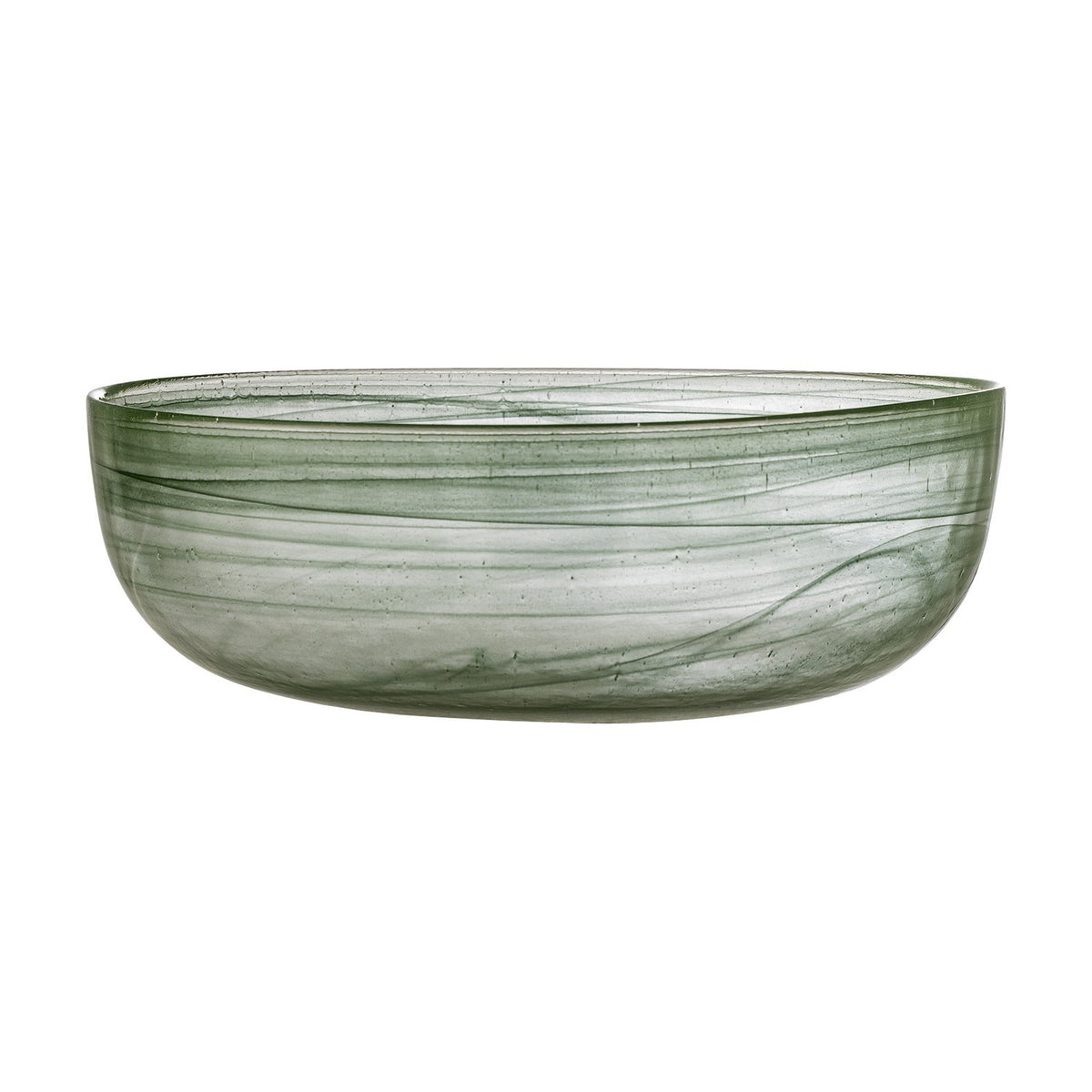 Amelie Glass Bowl 27cm - Green
