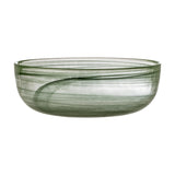 Amelie Marbled Glass Bowl 21.5cm - Green
