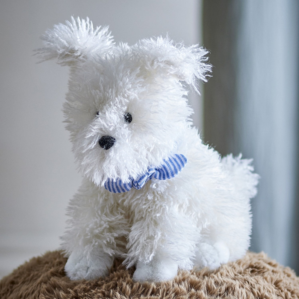 Tito Striped Soft Toy - White