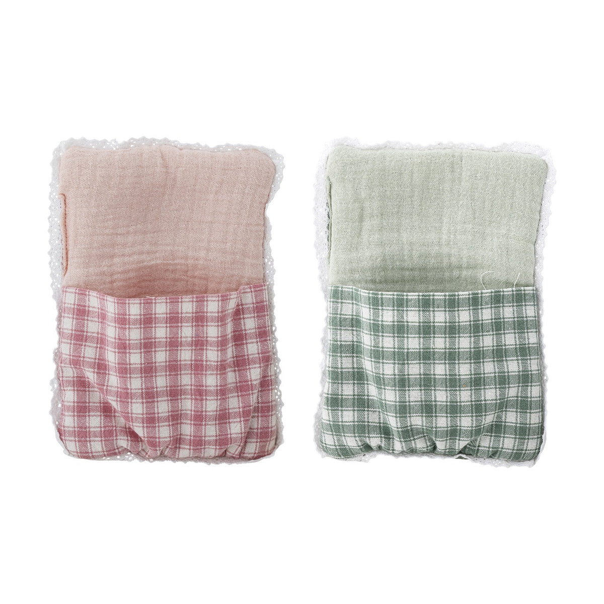 Elie Checked Rag Dolls Set of 2 - Multi