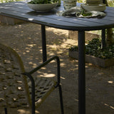 Calana Iron Garden Table - Black