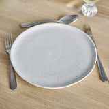 Addison Speckled Stoneware Dinner Plate - White