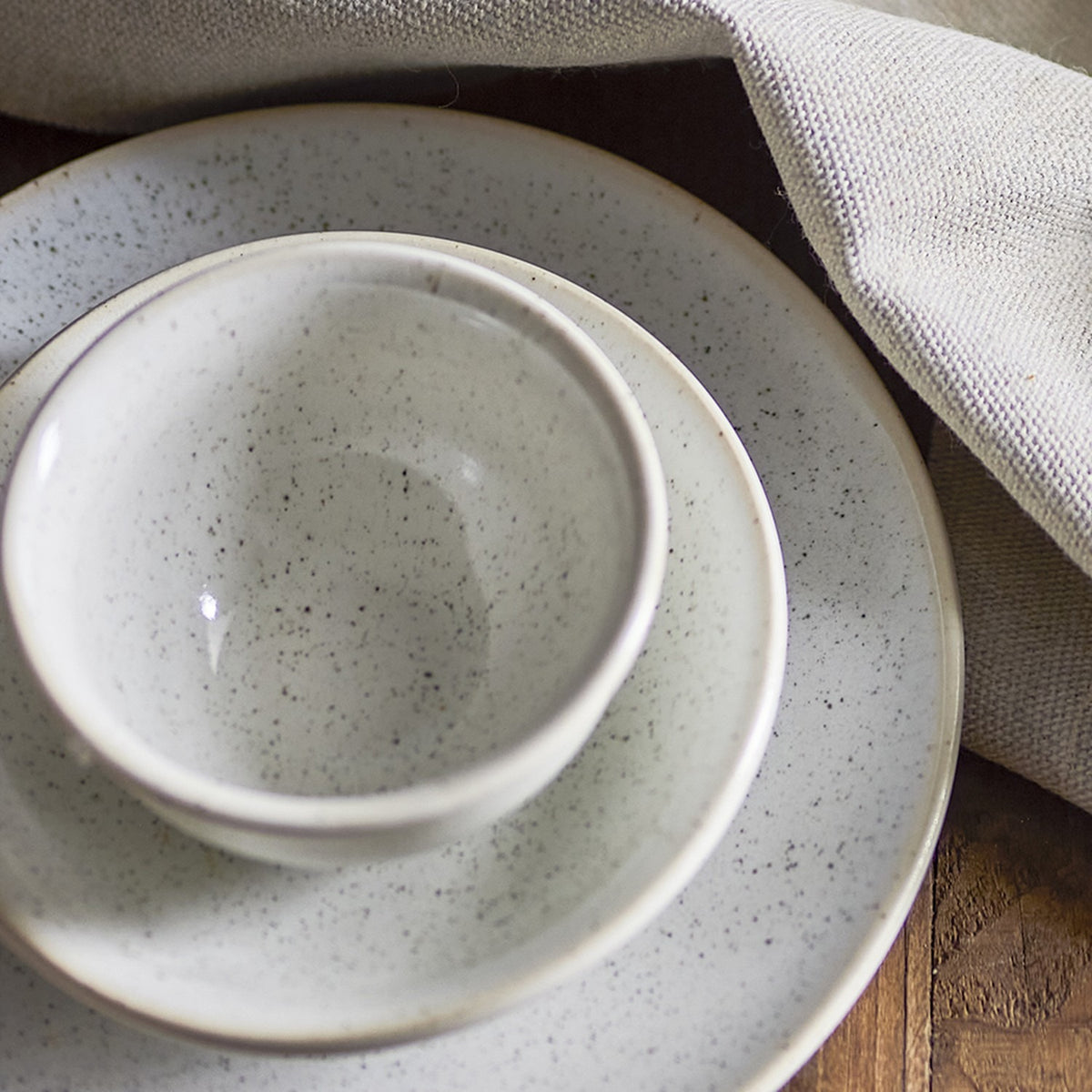 Addison Stoneware Bowl 8cm - White