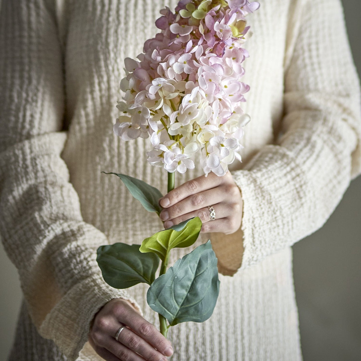 Hydrangea Artificial Stem 95cm - Pink