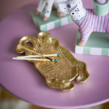 Lester Tiger Cast Iron Tray - Gold