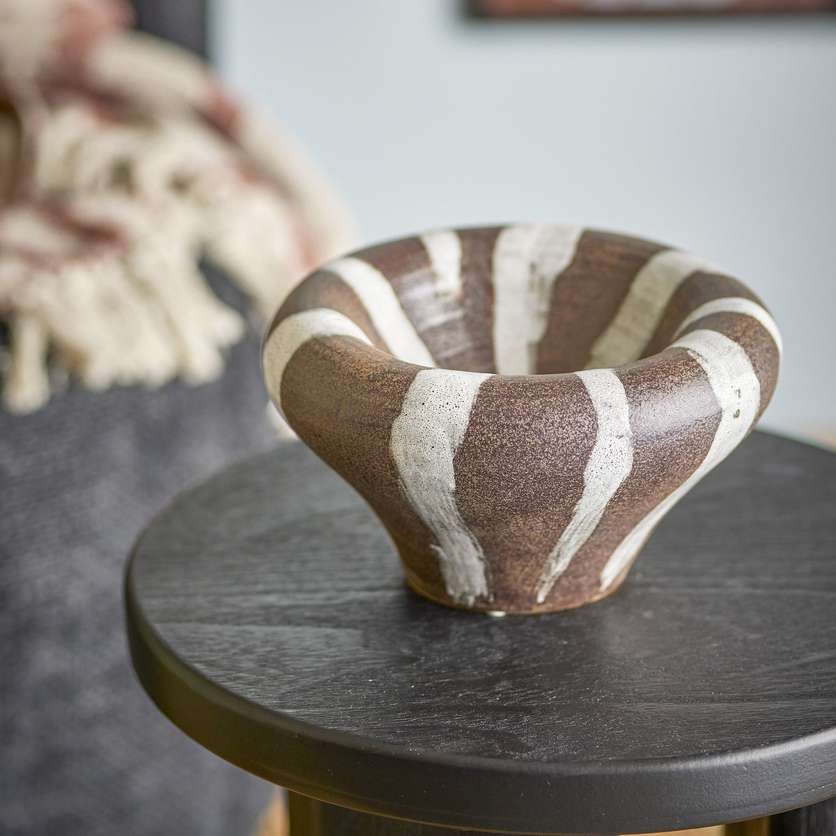 Ladris Stoneware Bowl 23cm - Brown
