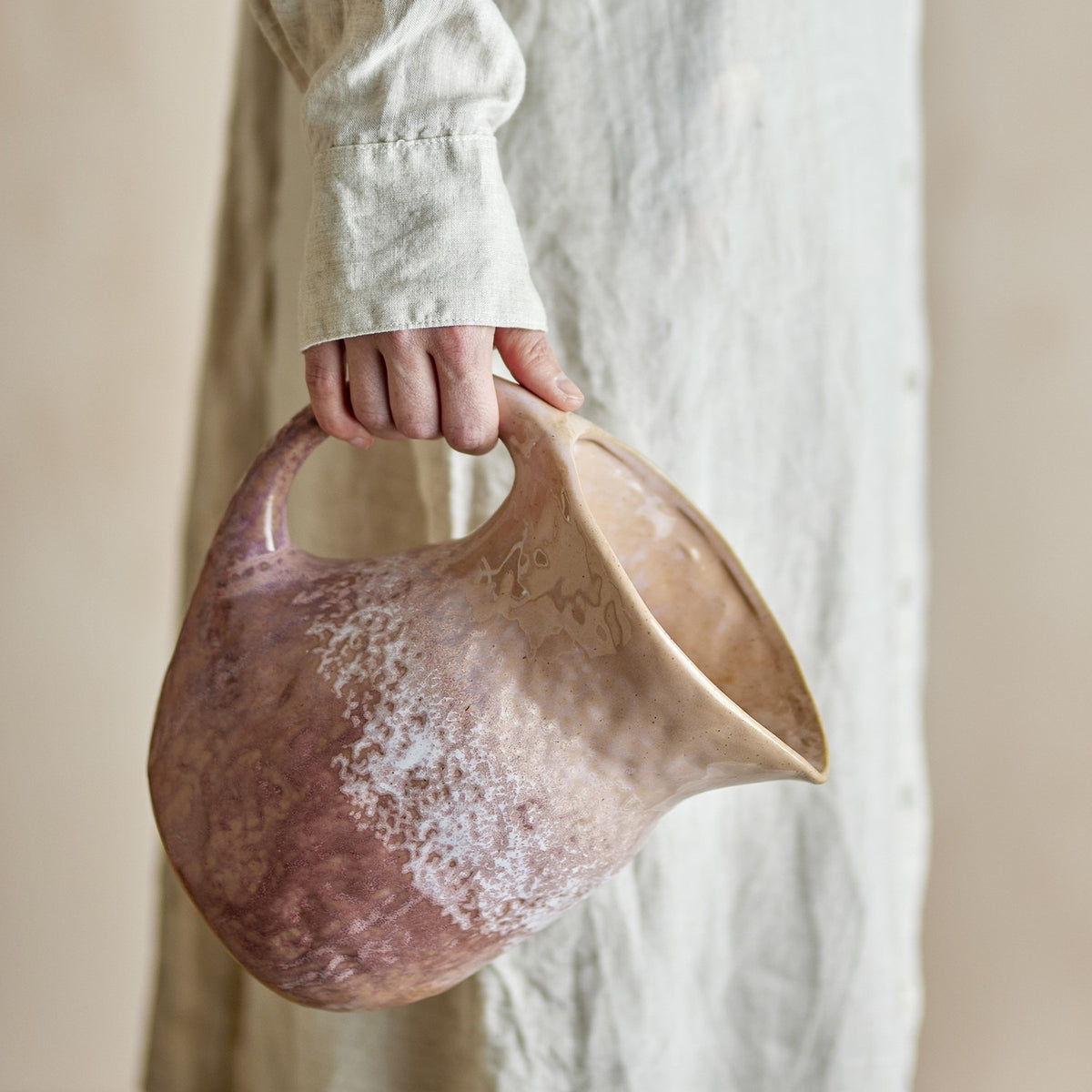 Darlene Stoneware Jug 2550ml - Pink