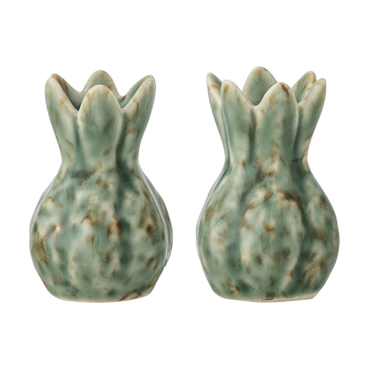 Cyrill Stoneware Salt & Pepper Shakers Set of 2 - Green