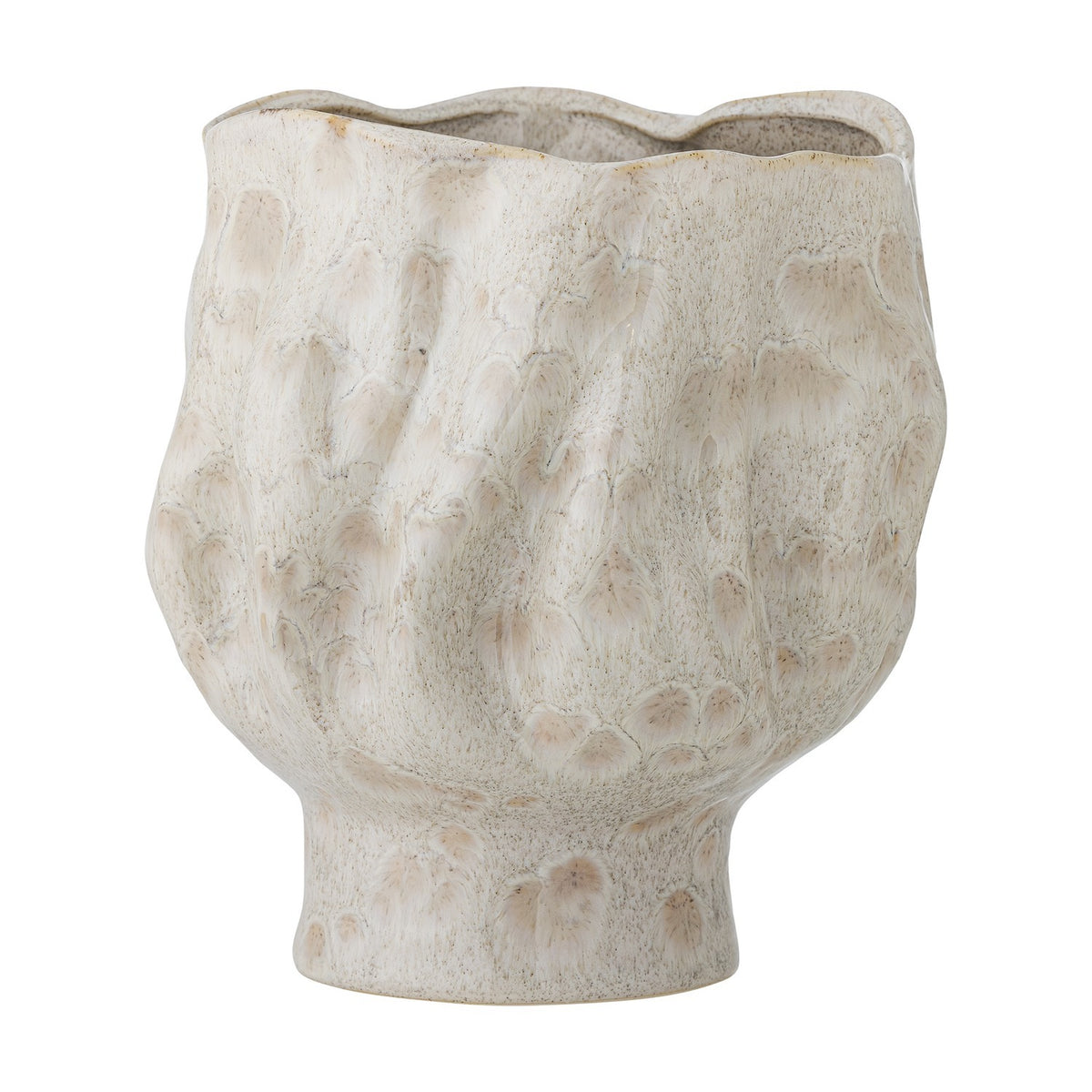 Adair Stoneware Vase 24cm - White