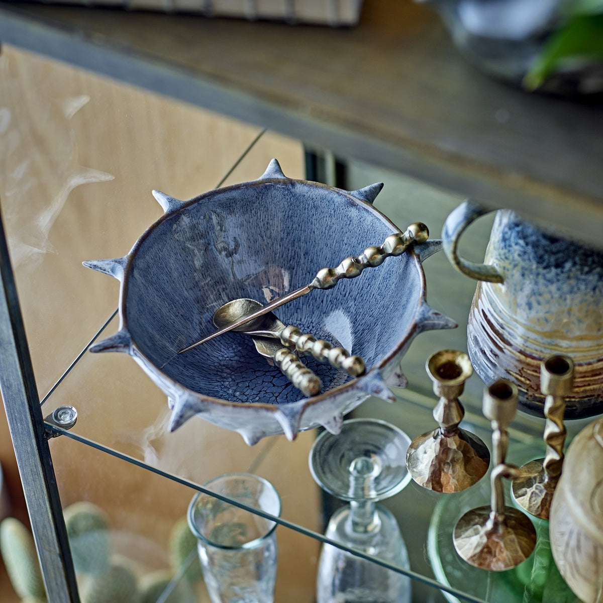 Edie Stoneware Bowl 22.5cm - Blue