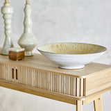 Saskia Speckled Stoneware Bowl 40cm - Beige