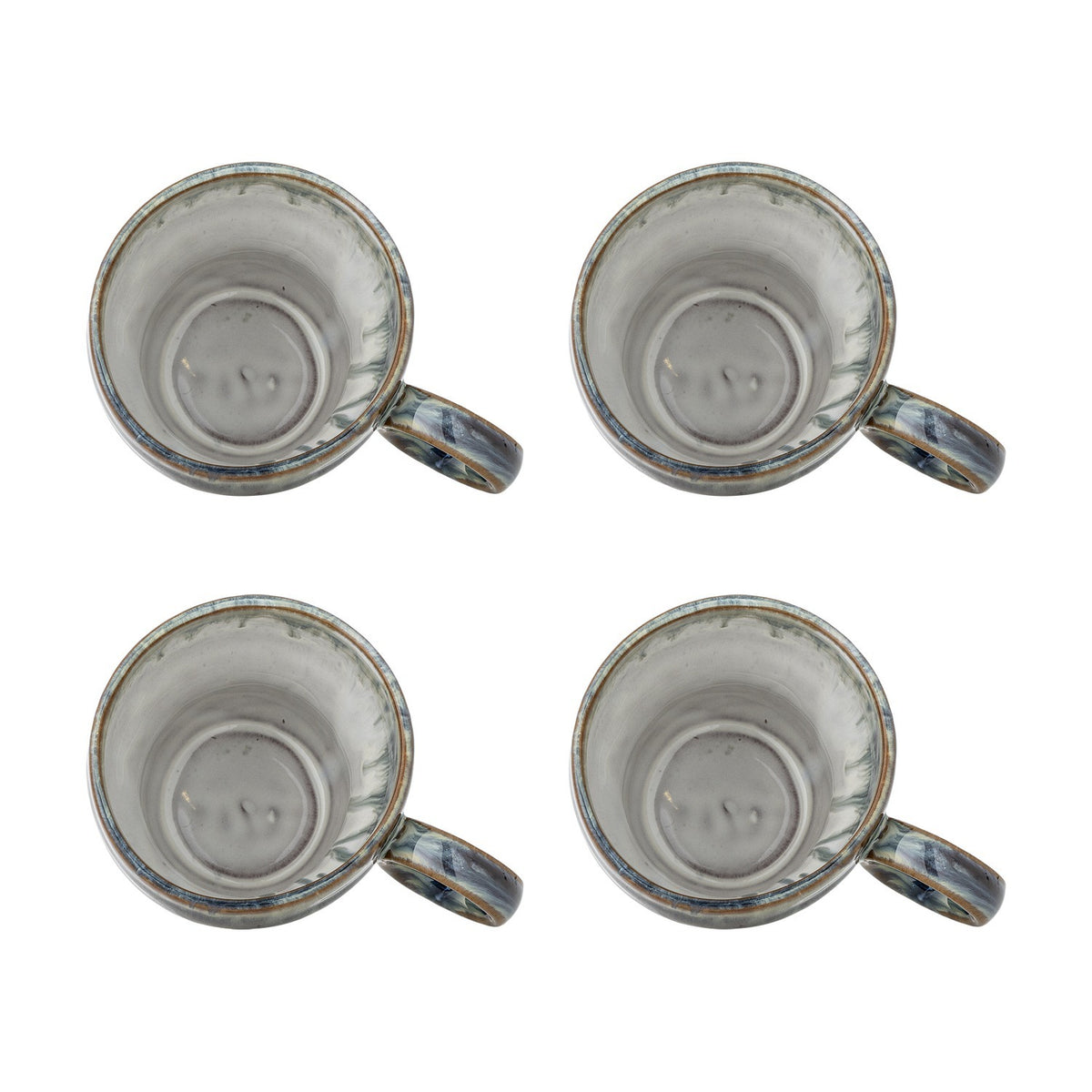 Nigel Stoneware Mugs 300ml Set of 4 - Blue