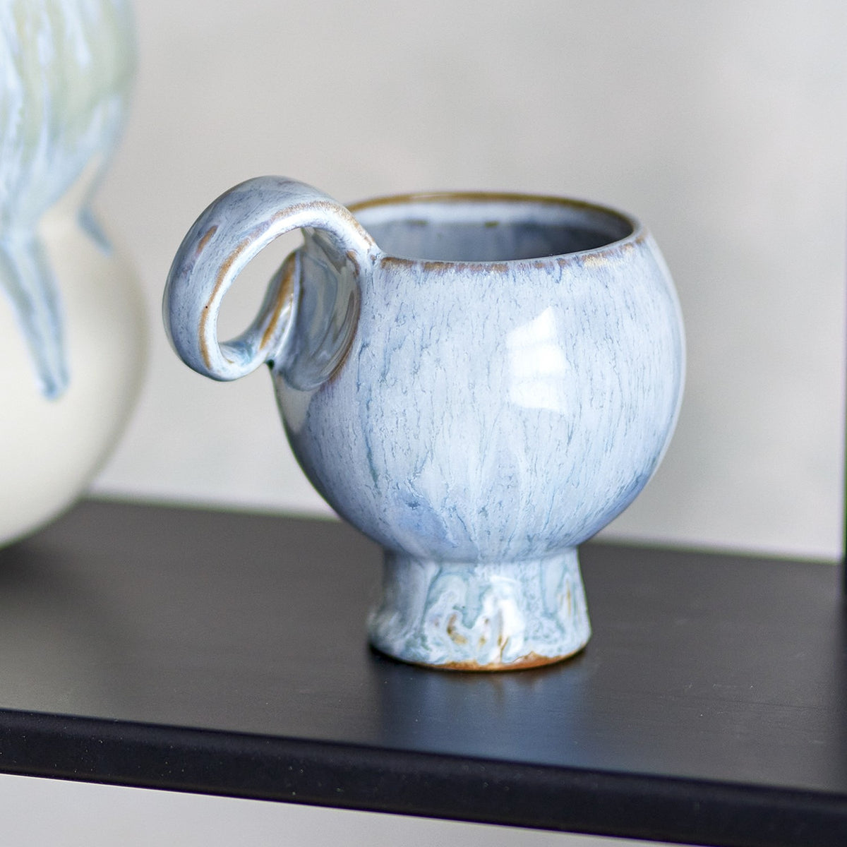 Avonlea Round Stoneware Cups 250ml Set of 4 - Blue
