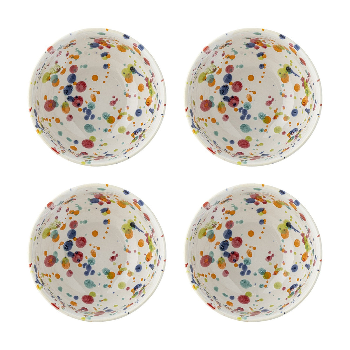 Freckles Stoneware Bowls 11.5cm Set of 4 - Multi