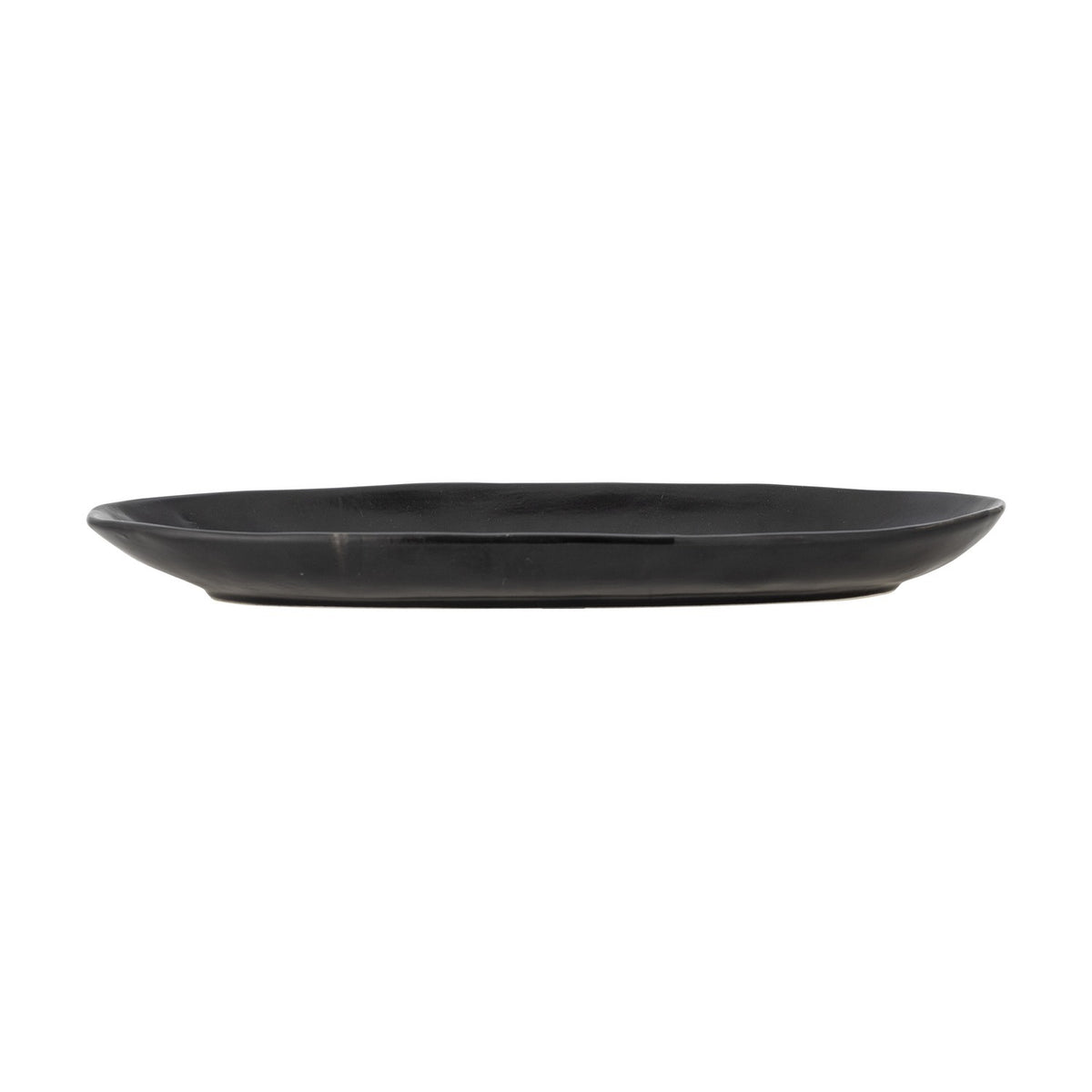 Amberly Floral Stoneware Platter 41x19.5cm - Black