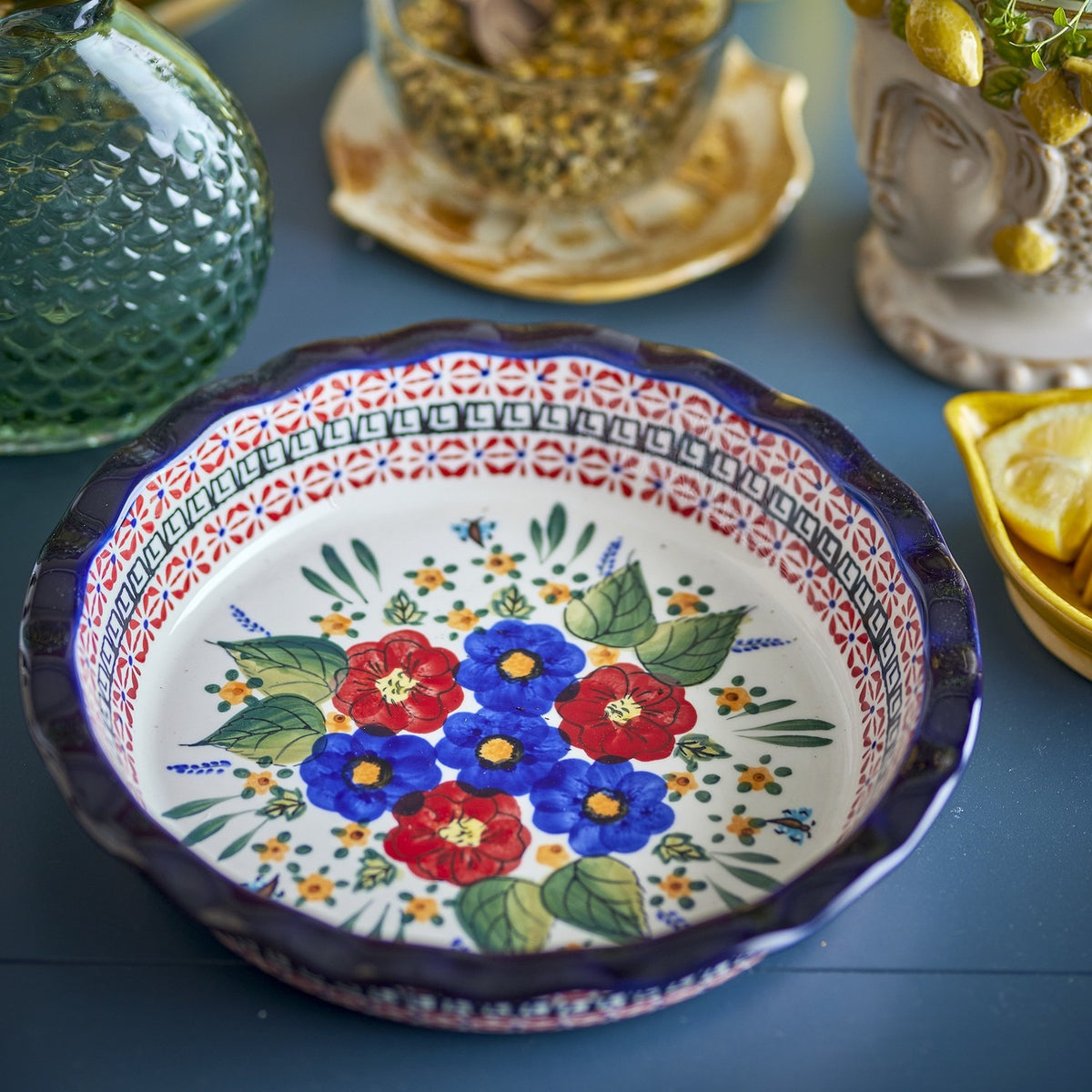 Florist Stoneware Bowl 26.5cm - Multi