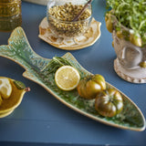 Hadden Fish Stoneware Platter - Green