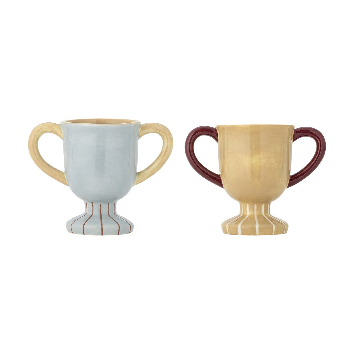 Trophy Star Stoneware Cups 150ml Set of 2 - Multi