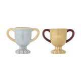 Trophy Star Stoneware Cups 150ml Set of 2 - Multi