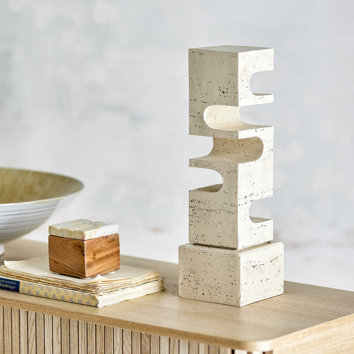 Hallam Resin Ornament - Beige