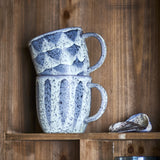 Ramie Stoneware Mugs 350ml Set of 2 - Grey