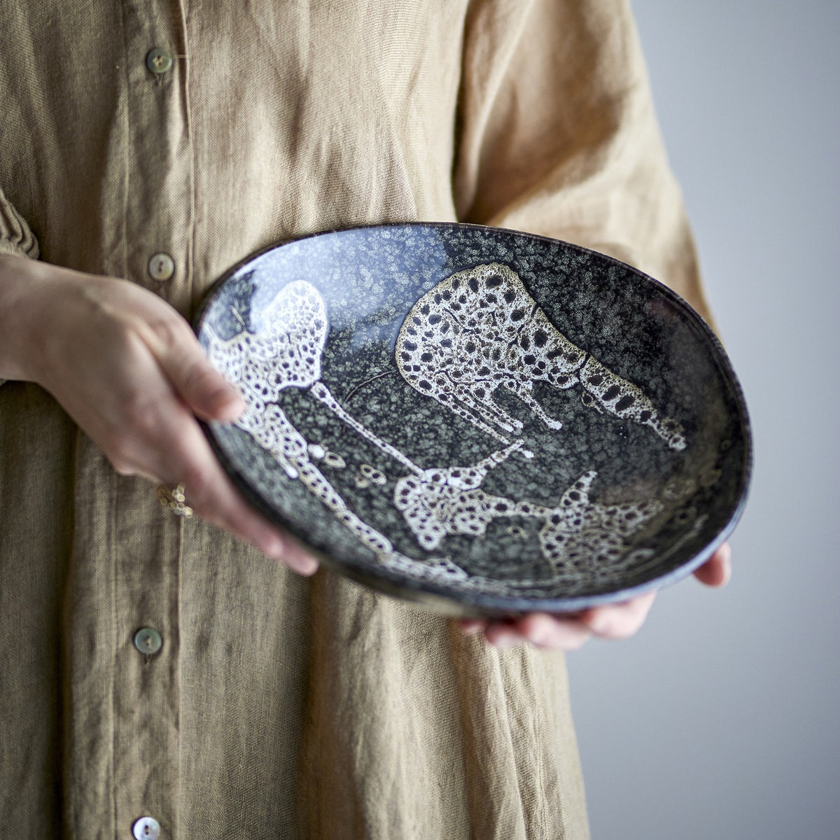 Sway Stoneware Bowl 24cm - Grey