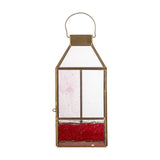 Drew Glass Outdoor Lantern - Pink