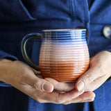 Tatum Ribbed Stoneware Cups 200ml Set of 4 - Multi