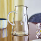 Buzz Floral Glass Jug 825ml - Clear