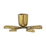 Nanda Bow Aluminium Candle Holder - Gold