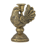 Fosna Bird Resin Candle Holder - Brass