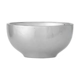 Shine Round Stoneware Bowls 12cm Set of 4 - Silver