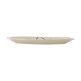Aubrin Leaf Stoneware Platter - Cream