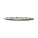 Figuria Oval Stoneware Platter - Blue