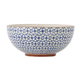 Karine Floral Stoneware Bowl 23cm - Blue