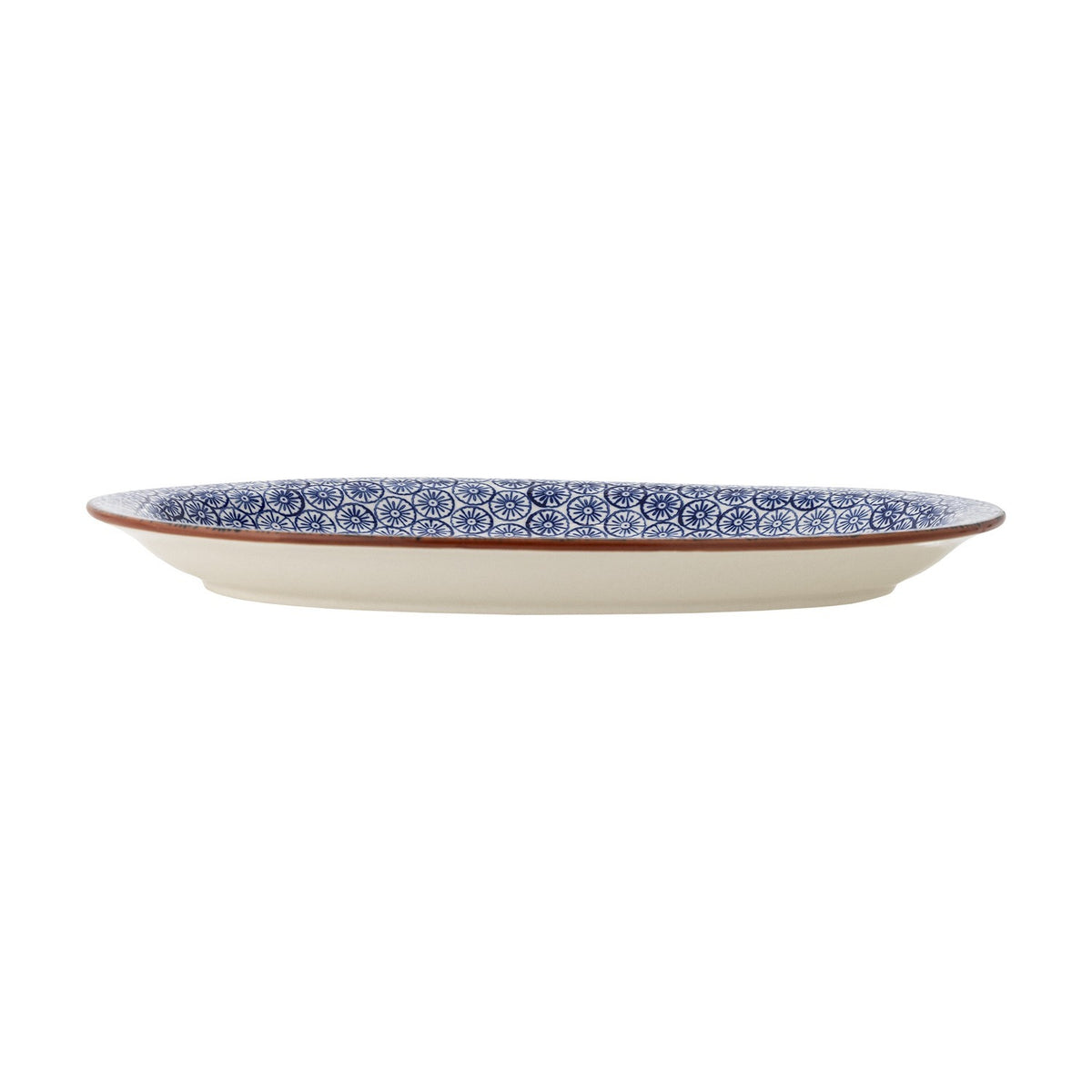 Karine Floral Stoneware Platter - Blue