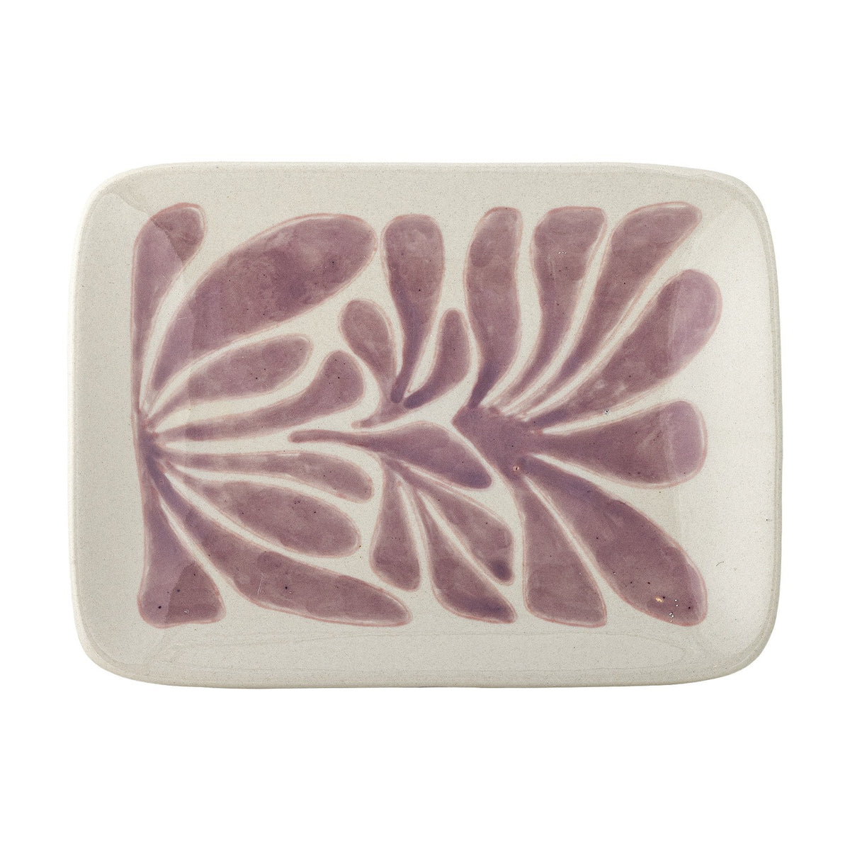 Fauni Leaf Stoneware Plate - Multi