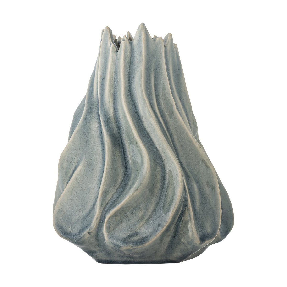 Dilara Stoneware Vase 18cm - Blue