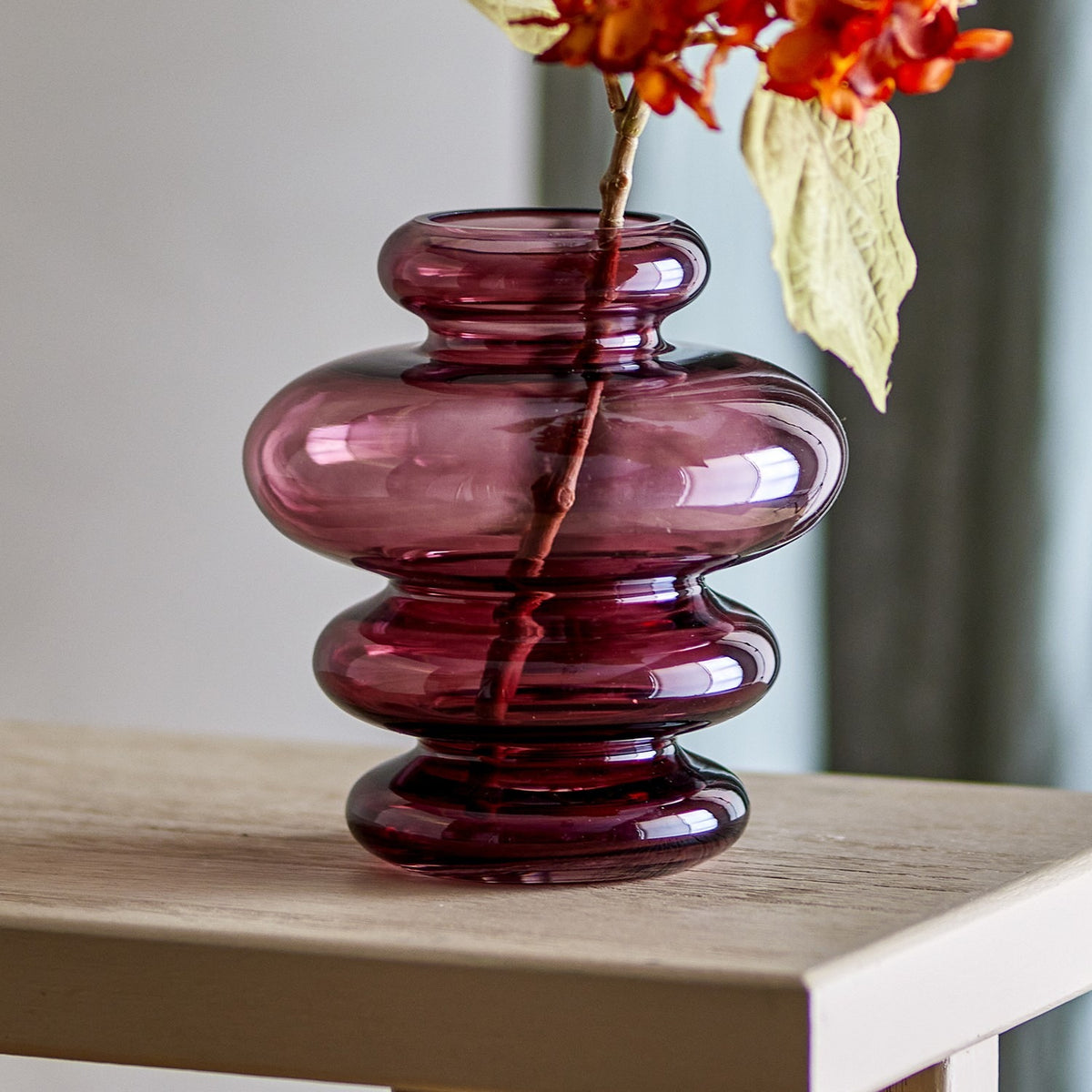 Kayn Glass Vase 19.5cm - Pink