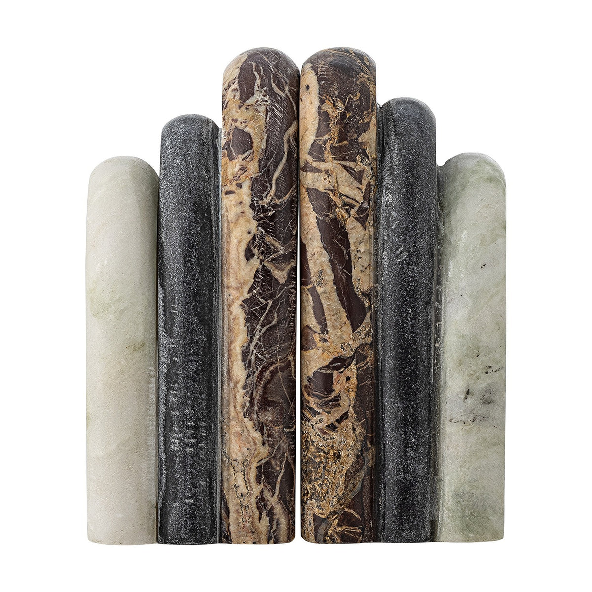 Vani Marble Bookends Set of 2 - Multi