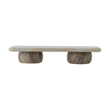 Fatin Marble Pedestal - Beige