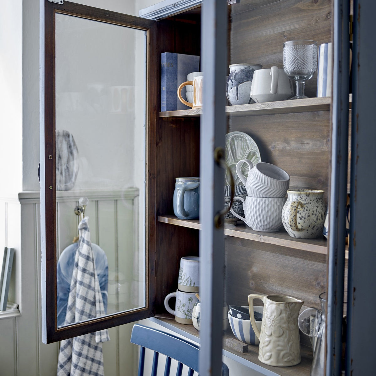 Hazem Wooden Cabinet 91cm - Blue
